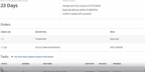 每一个订单下面都有对应的状态